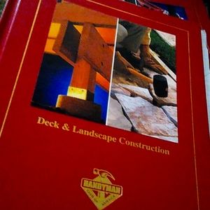 Hardback book on deck and landscape construction